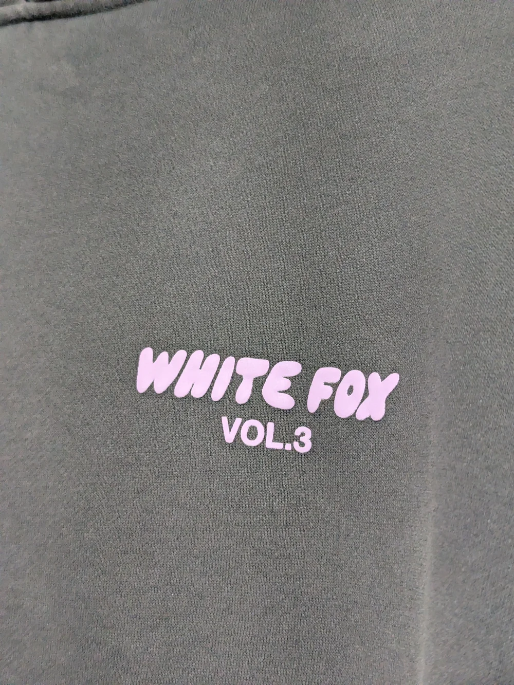 White Fox Boutique Gray Hoodie with Pink Logo - VOL.3